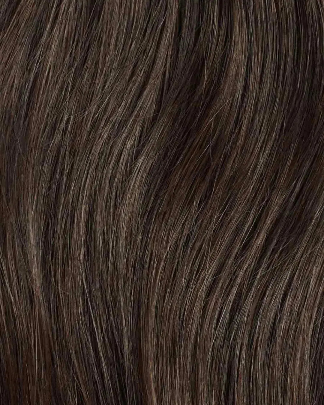 REBECA - Aplique de cabelo tic tac de 55cm & 160g a 170g - preto e castanhos - MOJO