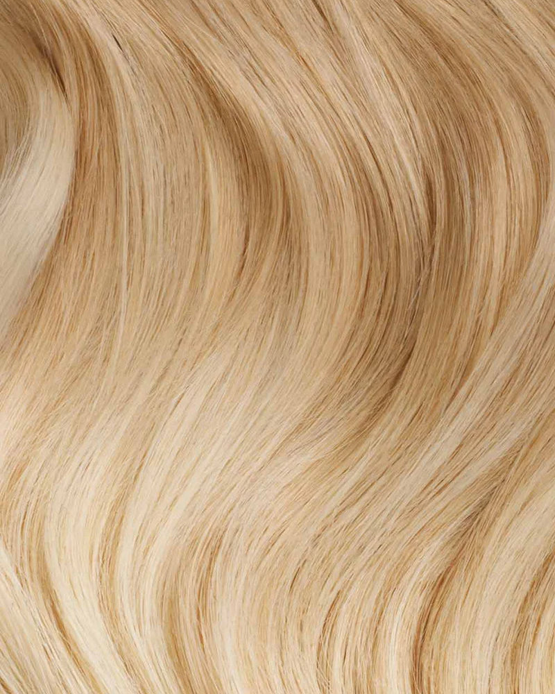 CLARA - Aplique de tic tac halo fio invisivel de cabelo humano loiro 35cm e 100g MOJO