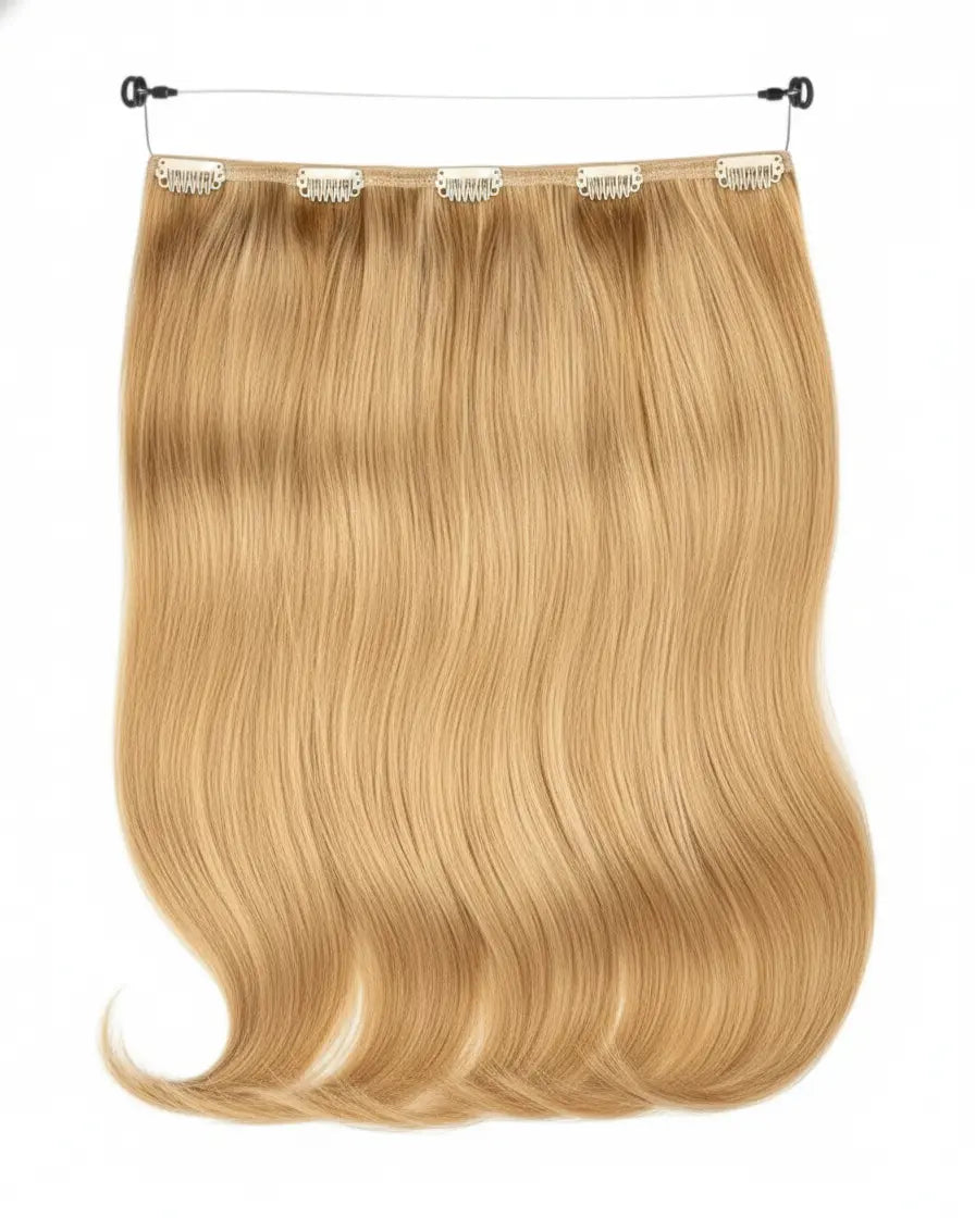 Aplique de Cabelo Halo MOJO – Loiro Dourado 35cm (Cabelo Humano) MOJO
