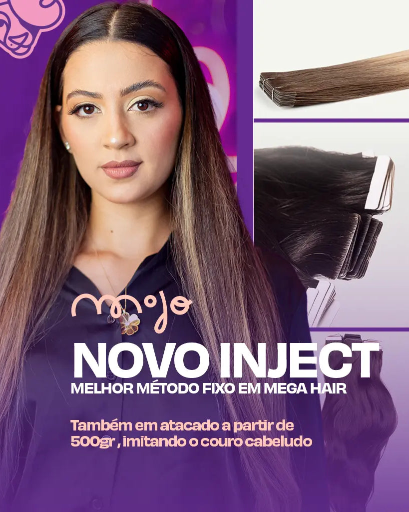 Mega Hair Inject - Curso completo com técnicas na prática MOJO