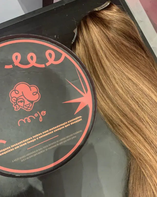 LEDA - Aplique de tic tac marrom de 65cm & 180g - 200g MOJO