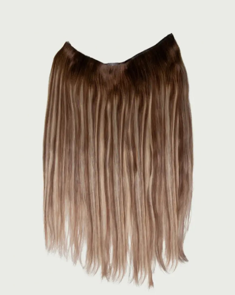 ZOE - Aplique de tic tac halo fio invisivel de cabelo humano 55cm e 100g MOJO