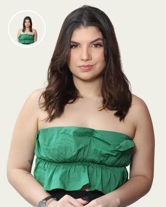 ALLEGRA - Aplique de tic tac halo fio invisivel de cabelo humano 35cm e 100g - MOJO