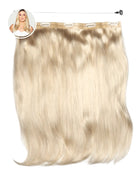 all-groups CLARA - Aplique de tic tac halo fio invisivel de cabelo humano loiro 35cm e 100g