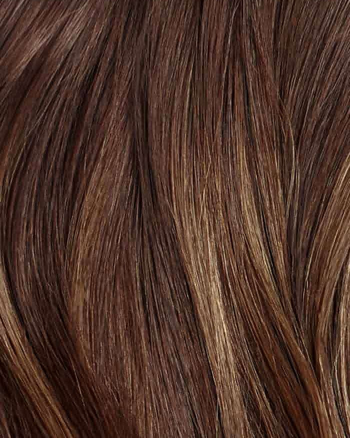 NYX - Aplique de tic tac halo fio invisivel de cabelo humano marrom 45cm e 100g