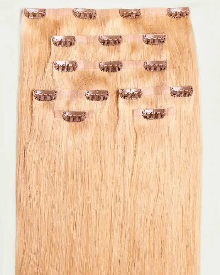 JUNO - Aplique de cabelo loiro nanopele tic tac de 65cm & 180g - 200g - MOJO