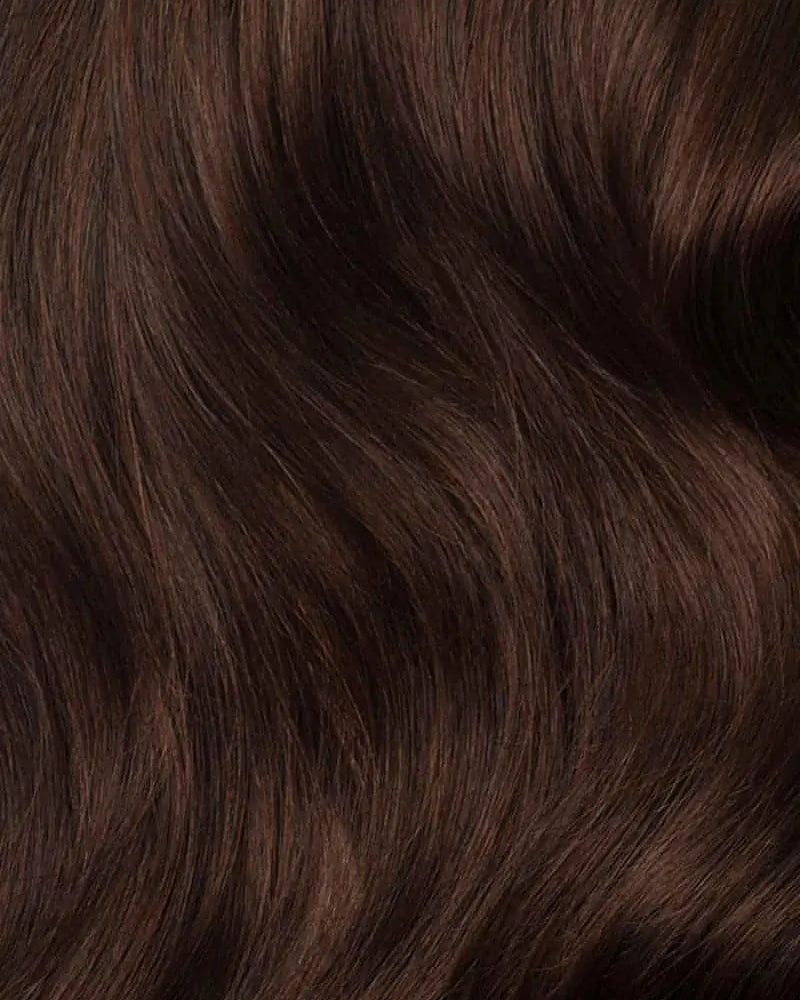 NYX - Aplique de tic tac halo fio invisivel de cabelo humano marrom 45cm e 100g