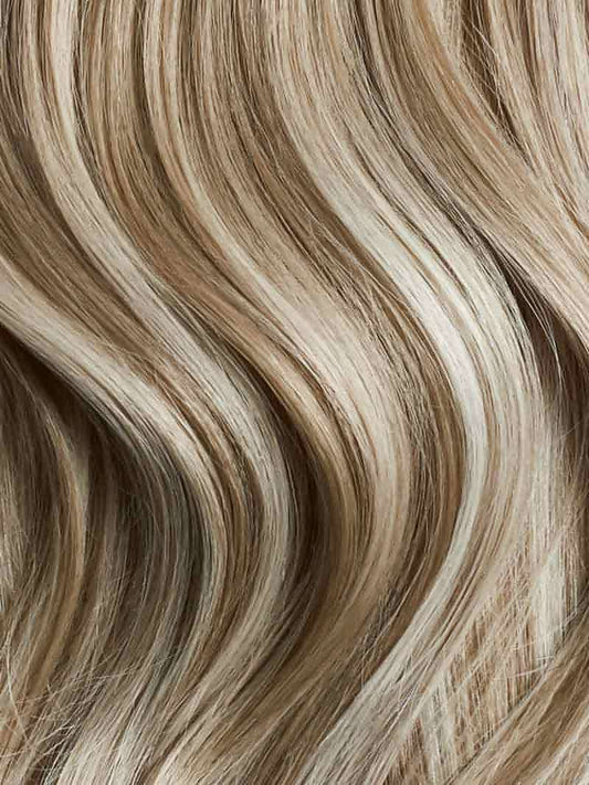 MINERVA - Aplique de tic tac halo fio invisivel cabelo humano loiro 45cm e 100g - MOJO