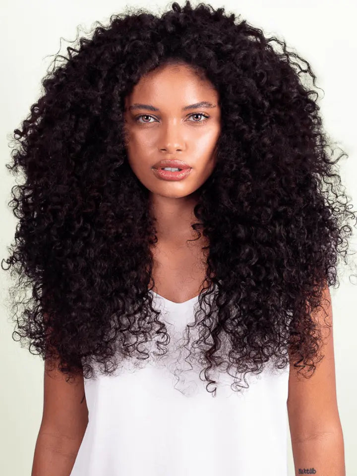 MORGANA - Aplique cacheado tic tac de 60cm & 180g