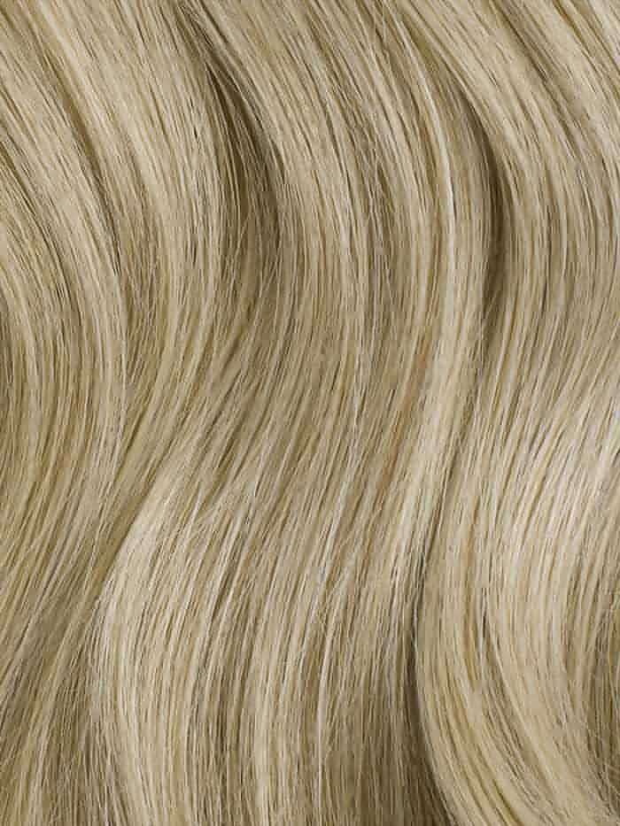 GAIA - Aplique de cabelo humano nanopele tic tac loiro de 45cm & 140g-150g - MOJO