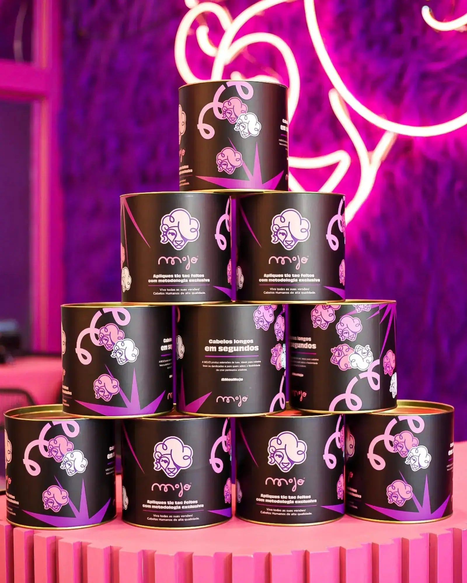 Aplique Tic Tac Invisi MOJO – Preto 45cm (Cabelo Humano) 140/150gr MOJO