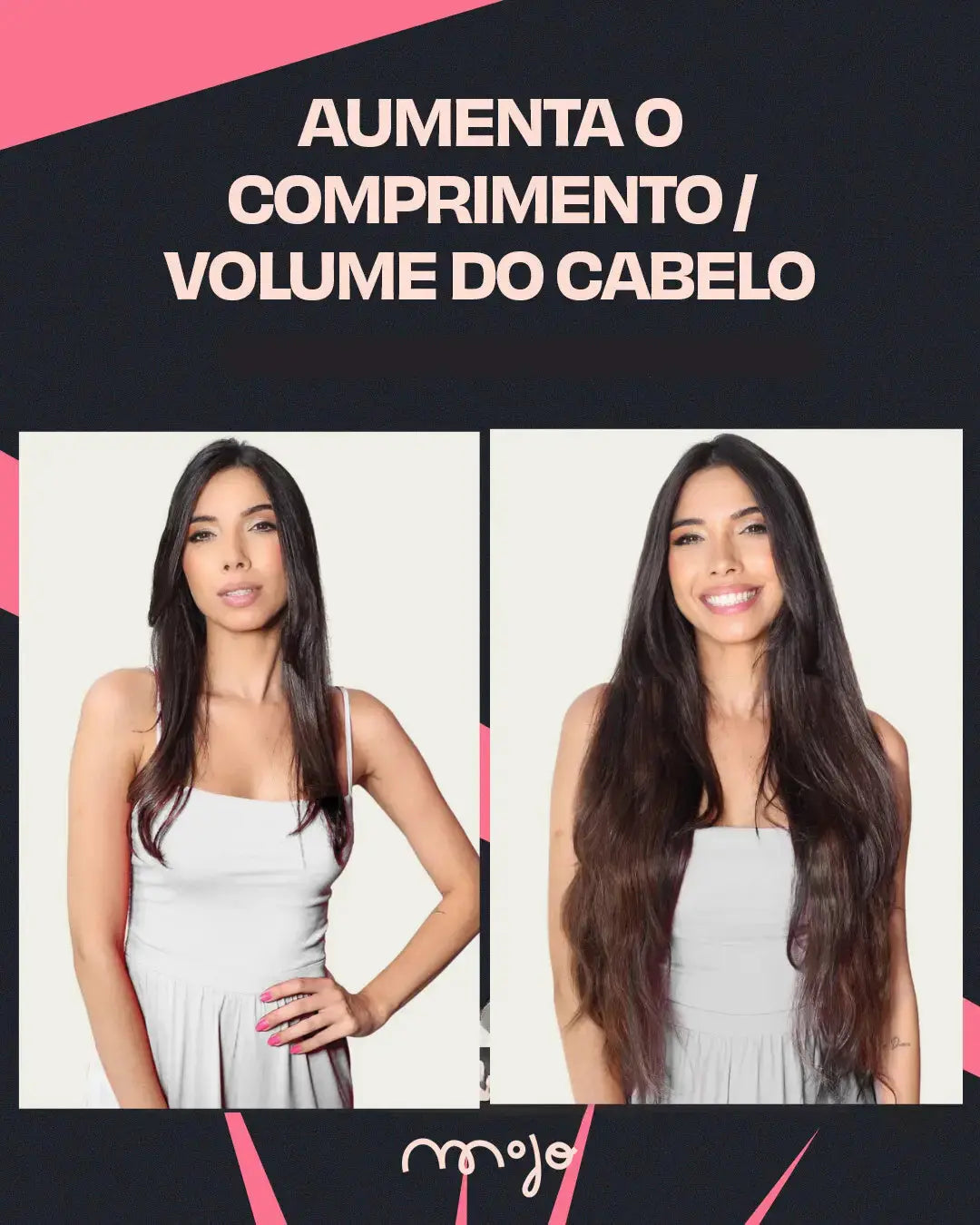 WANDA - Aplique de tic tac halo fio invisivel de cabelo humano 65cm e 100g - MOJO