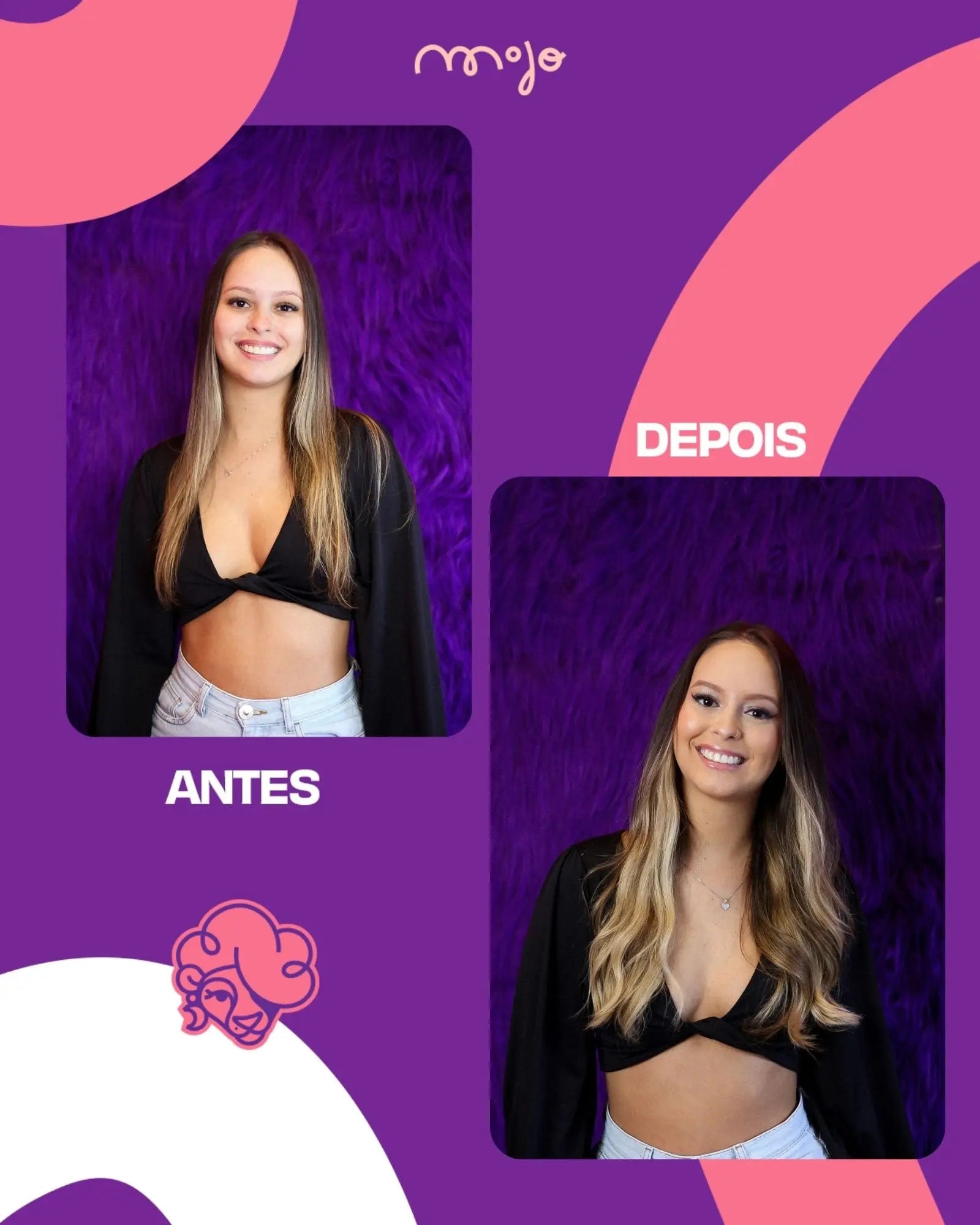 Aplique de Cabelo Halo MOJO – Loiro Bege 45cm (Cabelo Humano) MOJO