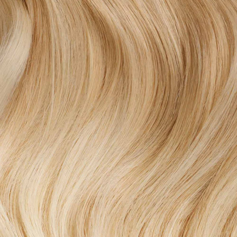 MINERVA - Aplique de tic tac halo fio invisivel de cabelo humano loiro 45cm e 100g MOJO