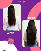 Aplique Tic Tac Invisi MOJO – Preto 65cm (Cabelo Humano) 180–200g MOJO