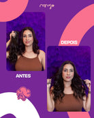 Aplique Tic Tac Invisi MOJO – Castanho Escuro 45cm (Cabelo Humano) MOJO