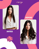 Aplique Tic Tac Invisi MOJO – Preto 45cm (Cabelo Humano) 140/150gr MOJO