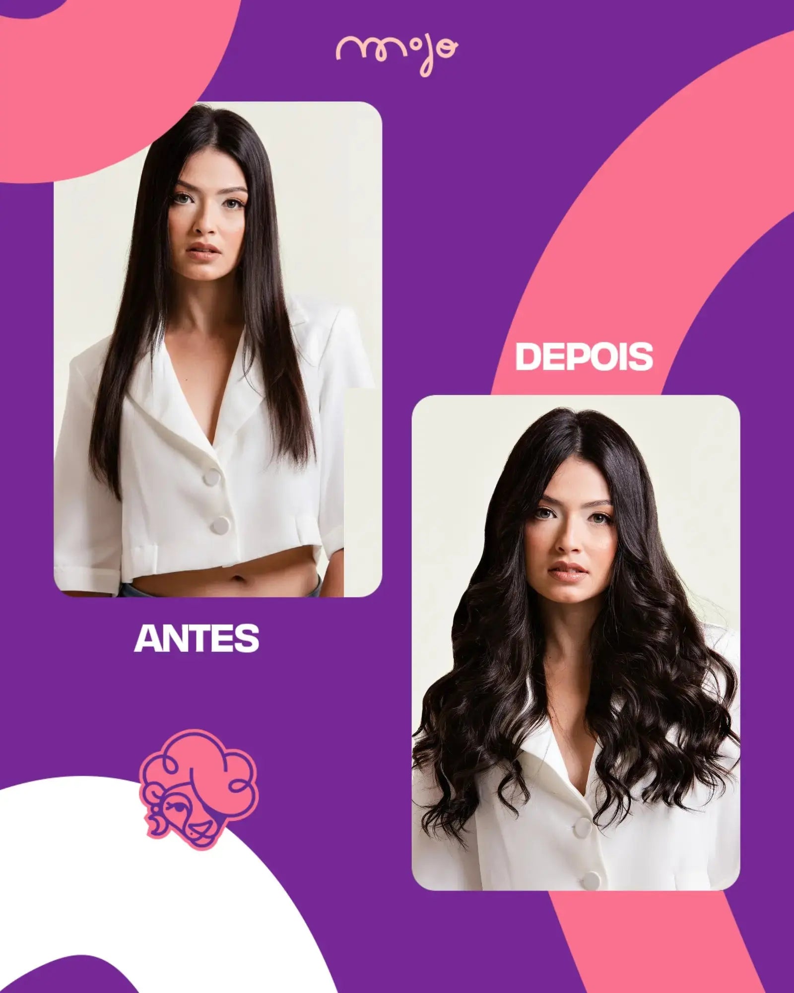 Aplique Tic Tac Invisi MOJO – Preto 45cm (Cabelo Humano) 140/150gr MOJO