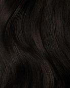SABRINA - Aplique de cabelo tic tac nanopele de 45cm & 140g a 150g - preto e castanhos MOJO