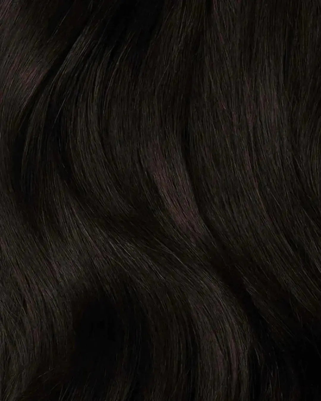 SABRINA - Aplique de cabelo tic tac nanopele de 45cm & 140g a 150g - preto e castanhos - MOJO