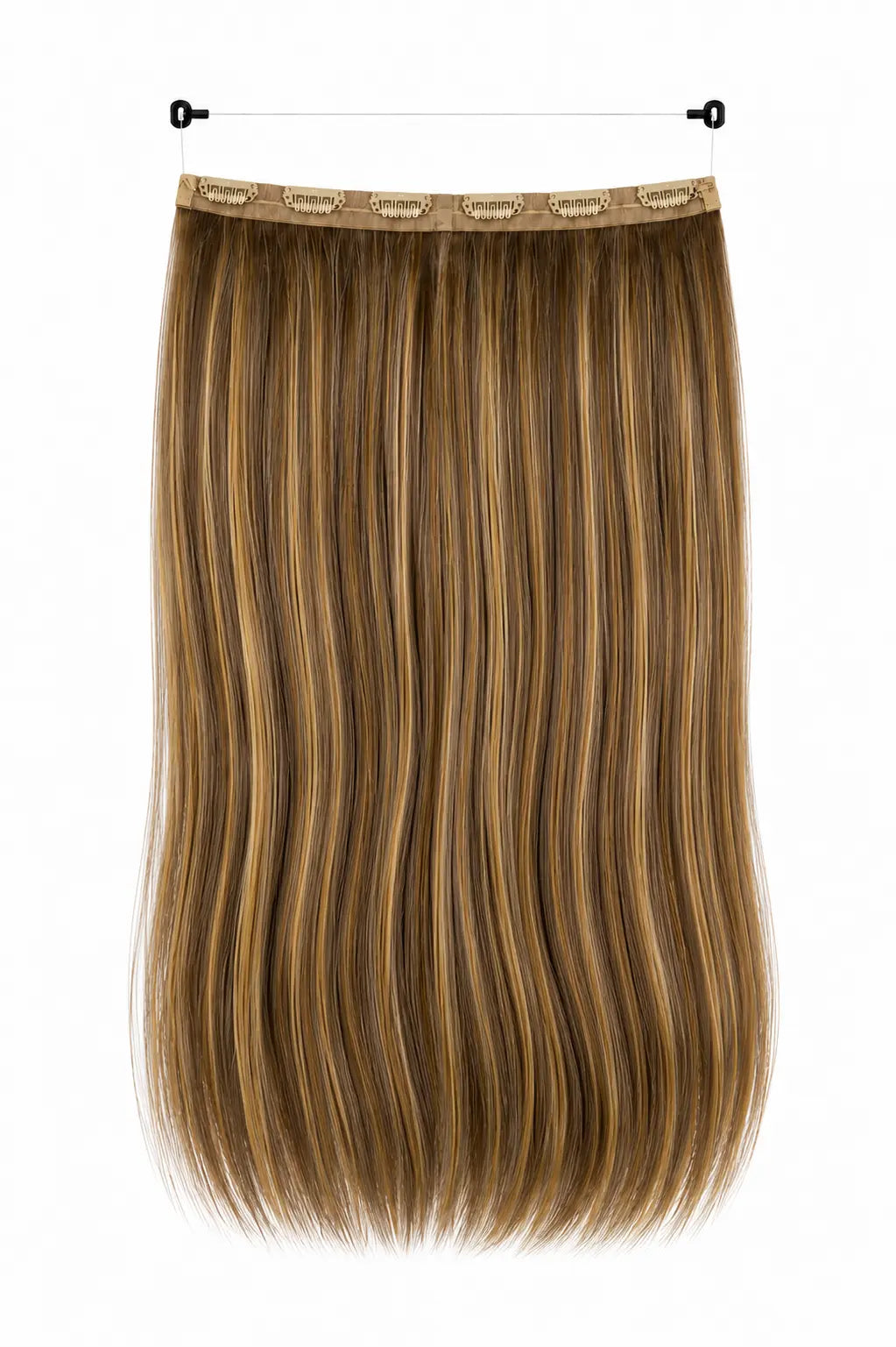 Aplique de Cabelo Halo MOJO – Morena Iluminada 45cm (Cabelo Humano)