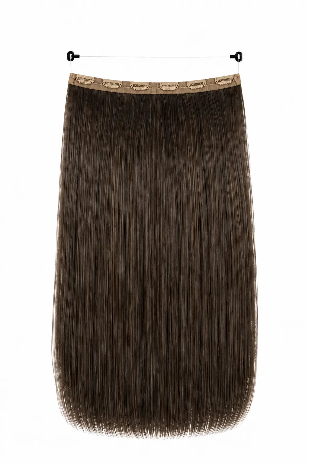 Aplique de Cabelo Halo MOJO – Castanho Natural 55cm (Cabelo Humano)