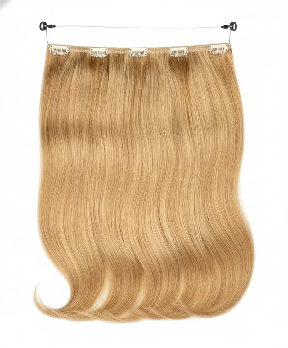 Aplique de Cabelo Halo MOJO – Loiro Dourado 35cm (Cabelo Humano) MOJO