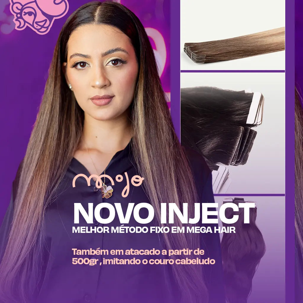 Mega Hair Inject - Curso completo com técnicas na prática - MOJO