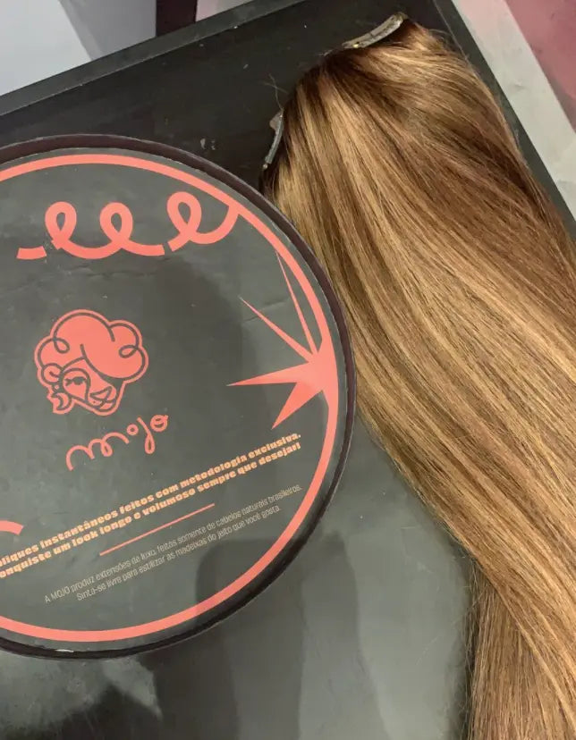 LEDA - Aplique de tic tac marrom de 65cm & 180g - 200g MOJO