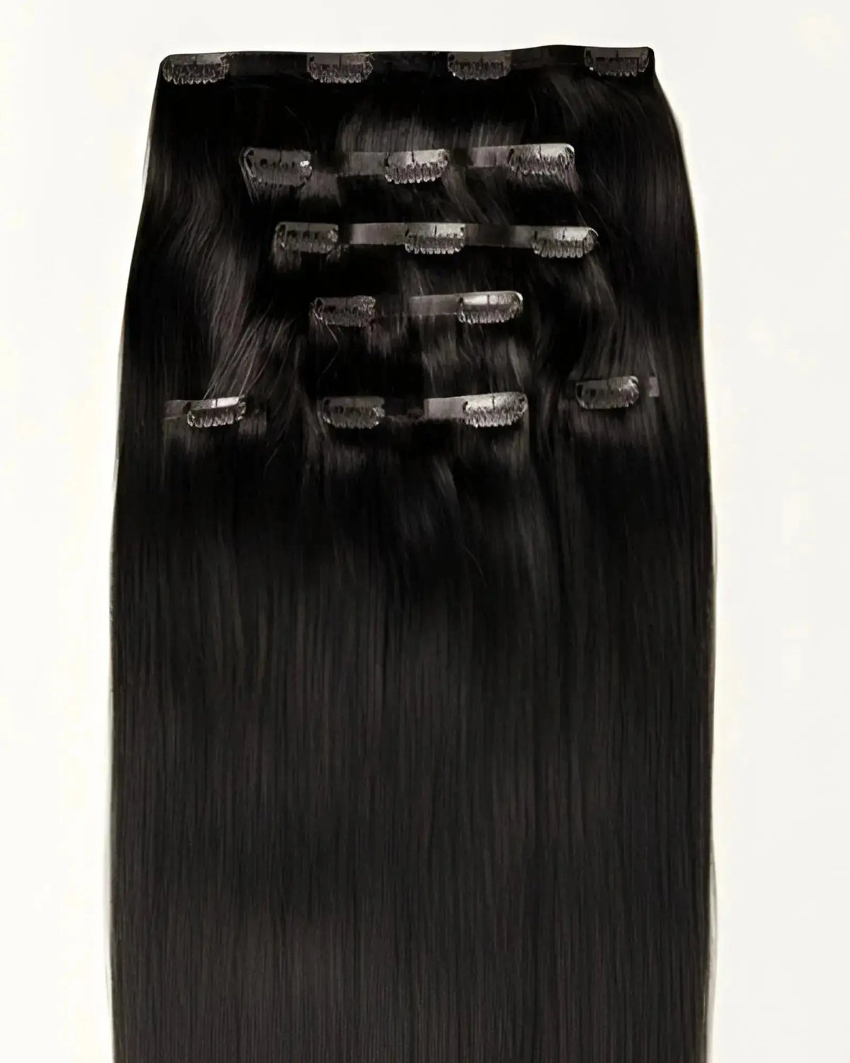 Aplique Tic Tac Invisi MOJO – Preto 45cm (Cabelo Humano) 140/150gr MOJO