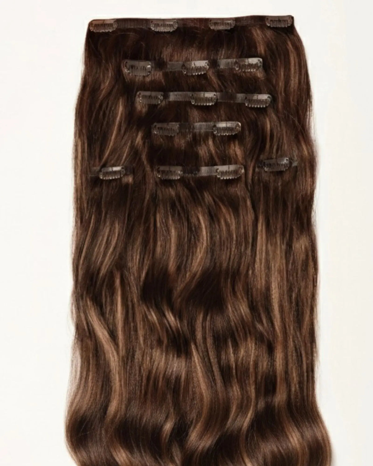 Aplique Tic Tac Invisi MOJO – Morena Iluminada 55cm (Cabelo Humano) 160–170g MOJO
