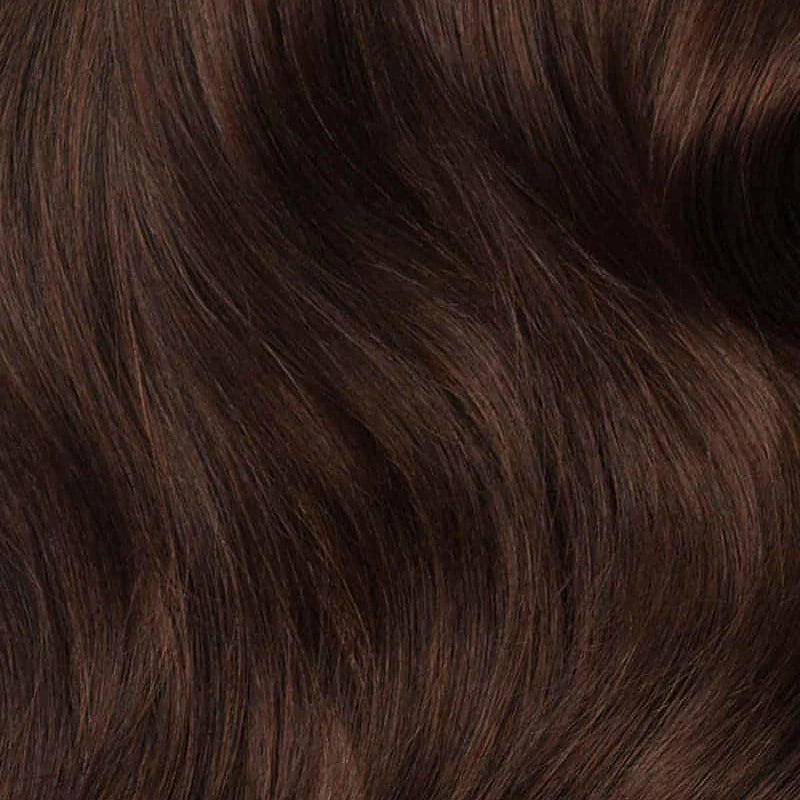 JADIS - Aplique de tic tac halo fio invisivel de cabelo humano marrom 65cm e 100g MOJO