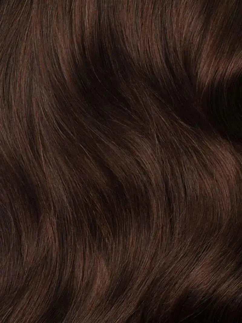 JADIS - Aplique de tic tac halo fio invisivel de cabelo humano marrom 65cm e 100g - MOJO