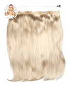 all-groups CLARA - Aplique de tic tac halo fio invisivel de cabelo humano loiro 35cm e 100g