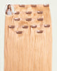 Aplique Tic Tac Invisi MOJO – Loiro Claro 45cm (Cabelo Humano) 140–150g