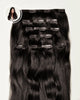 Aplique Tic Tac Invisi MOJO – Castanho Escuro 45cm (Cabelo Humano) 140–150g