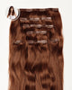 Aplique Tic Tac Invisi MOJO – Marrom Avelã 45cm (Cabelo Humano) 140-150gr