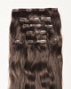 Aplique Tic Tac Invisi MOJO – Castanho Natural 55cm (Cabelo Humano) 160–170g