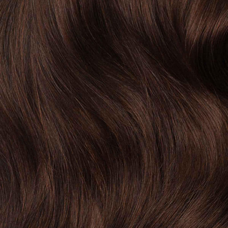 NYX - Aplique de tic tac halo fio invisivel de cabelo humano marrom 45cm e 100g