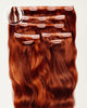 Aplique Tic Tac Invisi MOJO – Ruivo 65cm (Cabelo Humano)  180–200g