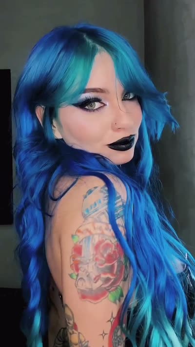 Cliente MOJO com aplique colorido azul